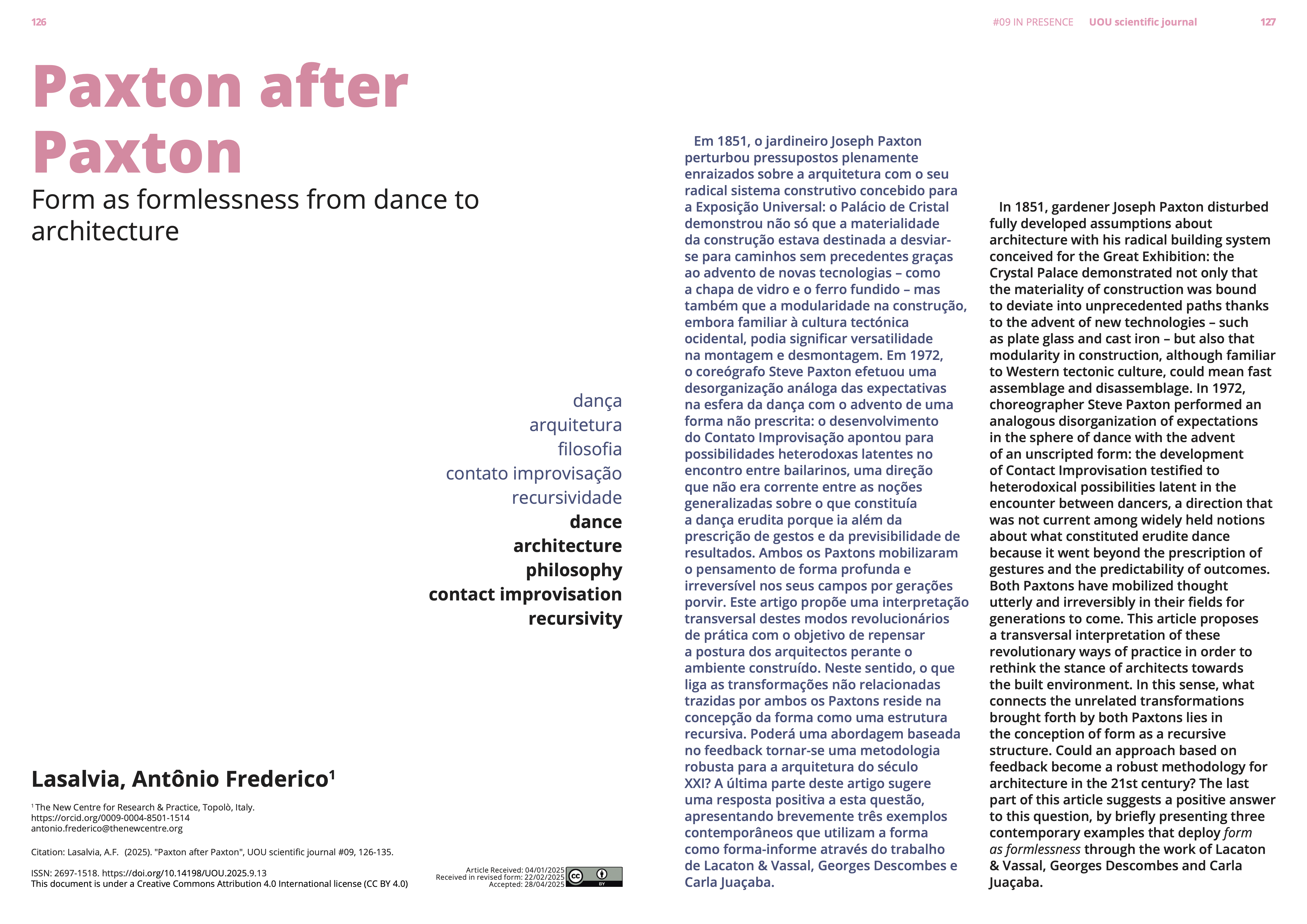 Paxton after Paxton: form as formlessness from dance to architecture